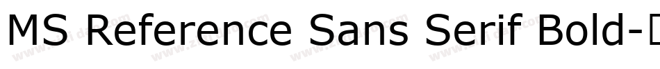 MS Reference Sans Serif Bold字体转换